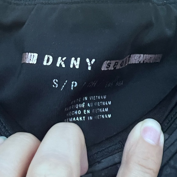 DKNY Black Patterned Leggings - Picture 4 of 7
